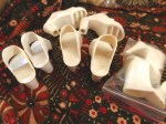 doll shoes white 3 view